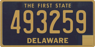 DE license plate 493259