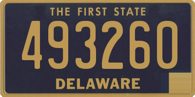 DE license plate 493260