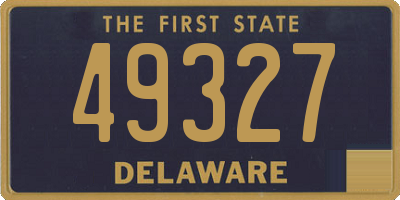 DE license plate 49327