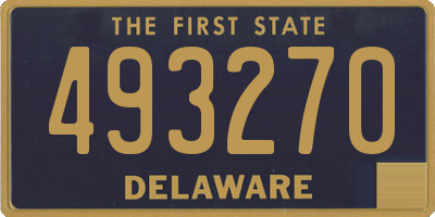 DE license plate 493270