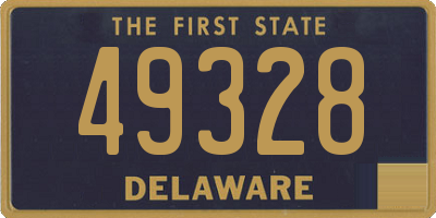 DE license plate 49328