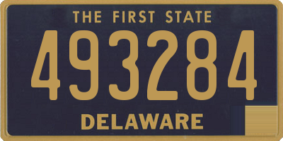 DE license plate 493284