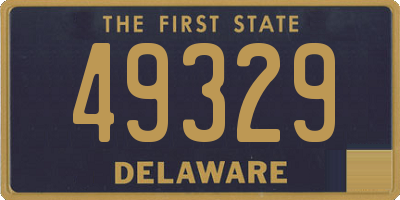 DE license plate 49329