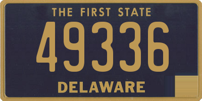 DE license plate 49336