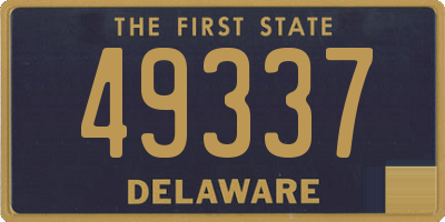 DE license plate 49337