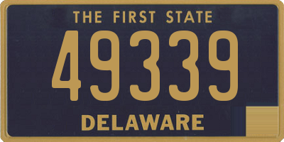 DE license plate 49339