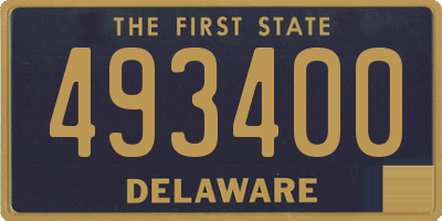 DE license plate 493400