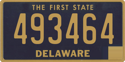 DE license plate 493464