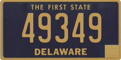DE license plate 49349