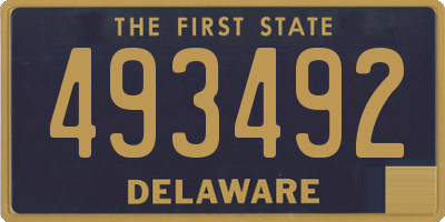 DE license plate 493492