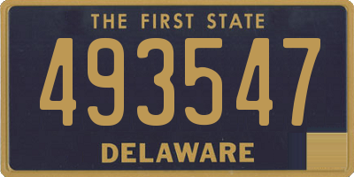 DE license plate 493547