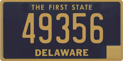 DE license plate 49356