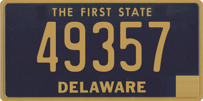 DE license plate 49357