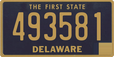 DE license plate 493581