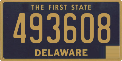 DE license plate 493608