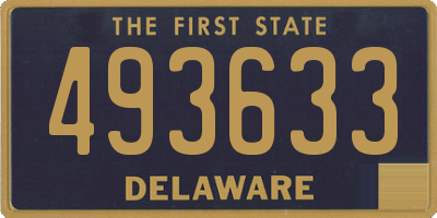 DE license plate 493633