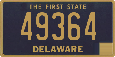 DE license plate 49364