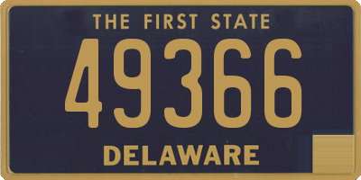 DE license plate 49366