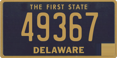 DE license plate 49367