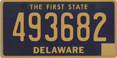 DE license plate 493682