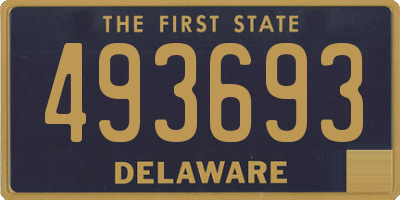 DE license plate 493693