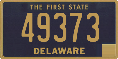 DE license plate 49373