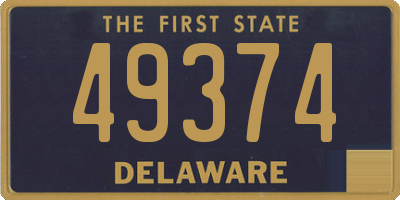 DE license plate 49374
