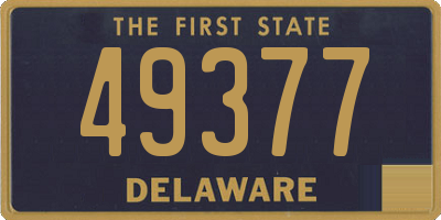 DE license plate 49377