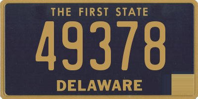 DE license plate 49378