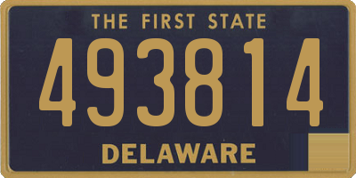 DE license plate 493814