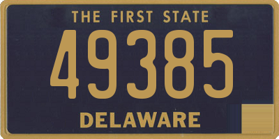 DE license plate 49385