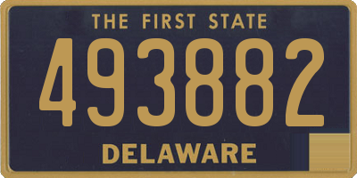 DE license plate 493882