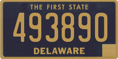 DE license plate 493890