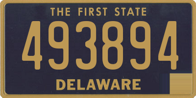 DE license plate 493894