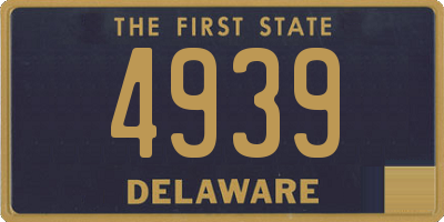 DE license plate 4939