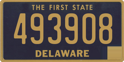 DE license plate 493908