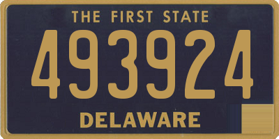 DE license plate 493924