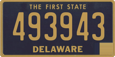 DE license plate 493943