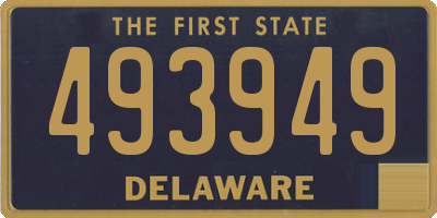 DE license plate 493949