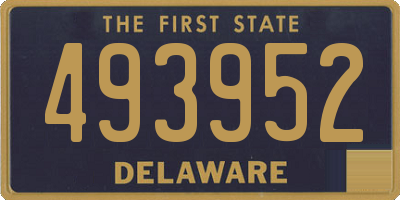 DE license plate 493952