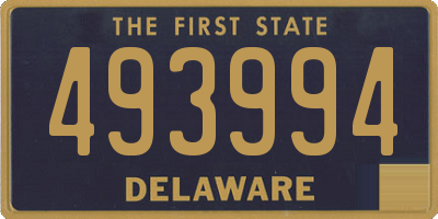 DE license plate 493994