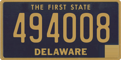 DE license plate 494008