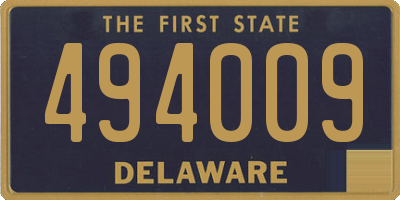 DE license plate 494009