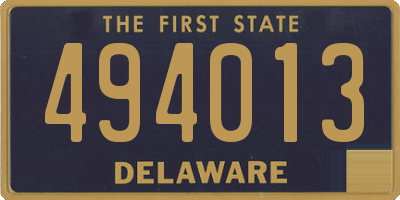 DE license plate 494013