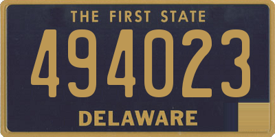 DE license plate 494023