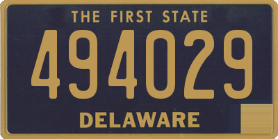 DE license plate 494029