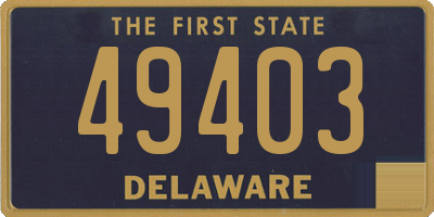 DE license plate 49403
