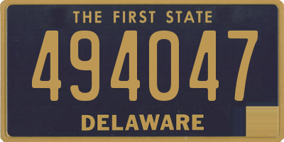 DE license plate 494047