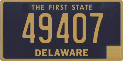 DE license plate 49407