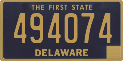 DE license plate 494074